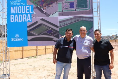 Prefeitura oficializa início da obra do centro esportivo do Miguel Badra