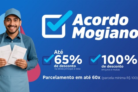 Acordo Mogiano: Prefeitura recomenda negociação de dívidas pela internet