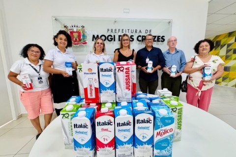 Fundo Social entrega doações de leite a 6 entidades de Mogi das Cruzes
